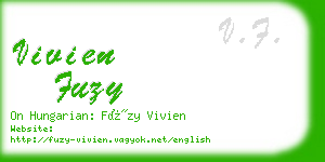 vivien fuzy business card
